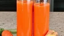 Refreshing Carrot Ginger Juice (2 Methods)