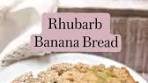 Rhubarb Banana Bread Made without Eggs