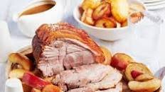 Roast pork & apples