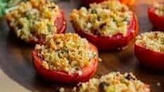 Roasted and Stuffed Roma Tomatoes Recipe