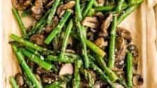 Roasted Asparagus and Mushrooms