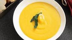 Roasted butternut pumpkin and apple soup