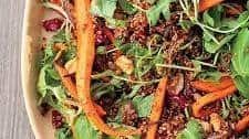 Roasted Carrot and Red Quinoa Salad