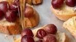 Roasted Grape & Brie Crostini