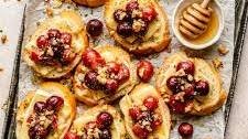 Roasted Grape & Brie Crostini with Honey + Sea Salt