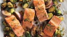 Roasted Maple Salmon & Brussels Sprouts