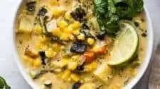 Roasted Poblano Corn Chowder