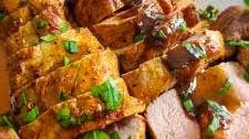 Roasted Pork Tenderloin with Maple-Dijon Sauce