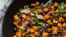 Roasted Sweet Potato and Black Bean Salad