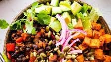 Roasted Sweet Potato Black Bean Bowl