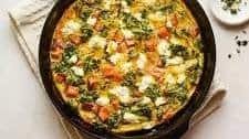 Roasted Sweet Potato Kale Frittata