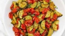 Roasted Zucchini & Tomatoes