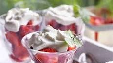 Rosé strawberry syllabub