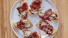 Salami Pizza Toasts