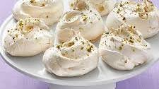 Salted Pistachio Meringues