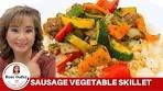 Sausage Vegetable Skillet One Pan Meal | Sausage and ...