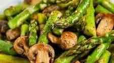 Sautéed Asparagus and Mushrooms