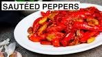 SAUTEED PEPPERS AND GARLIC RECIPE // How to make ...