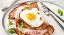 Savory Buckwheat Crepes with Egg, Ham, and Cheese