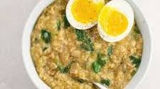 Savory Oats Recipe with Spinach