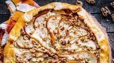 Savory Pear Galette with Goat Cheese and Walnuts