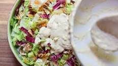 Scrumptious Salad with Creamy Hummus Dressing