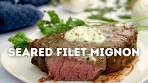 Seared Filet Mignon Steaks with Herbed Butter