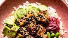 Sesame Crusted Salmon Bowls Recipe