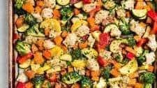 Sheet Pan Chicken and Rainbow Vegetables