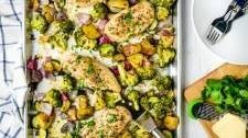 Sheet Pan Garlic and Parmesan Chicken and Broccoli