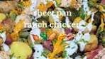 sheet pan ranch chicken 🍗🥦🥔🧀🥓 recipe below ...