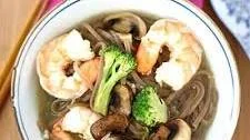 Shrimp, Mushroom & Soba Noodle Soup
