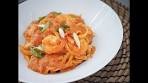 Shrimp Pasta in Creamy Tomato Sauce