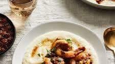 Shrimp with Coconut Milk Grits & XO Sauce