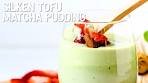 Silken Tofu Matcha Pudding