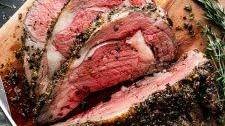 Simple, Foolproof Garlic Herb Crusted Prime Rib with Au Jus