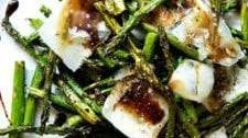 Simple Roasted Asparagus with Balsamic and Parmesan