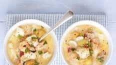 Simple seafood chowder