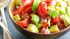 Simple Tomato and Avocado Salad