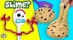 SLIME Baking With Forky! Chocolate Chip Cookie Slime!
