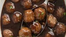 Slow Cooker Cranberry Balsamic Meatballs