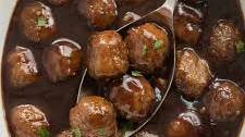 Slow Cooker Cranberry Balsamic Meatballs