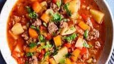 Slow Cooker Hamburger Soup