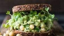 Smashed Chickpea Avocado Sandwich