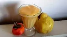 Smoothie with Quince and Persimmon