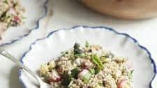 Sorghum and Roasted Summer Vegetable Salad with Tarragon and Basil (gluten free)