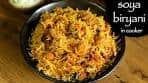 soya biryani recipe | soya chunks biryani recipe | meal maker ...