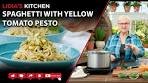 Spaghetti with Yellow Tomato Pesto