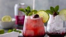 Sparkling Cherry Lime Mocktail