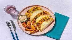 Speedy Beyond Meat® Hamburger Quesadillas with Pickles and Special Sauce
